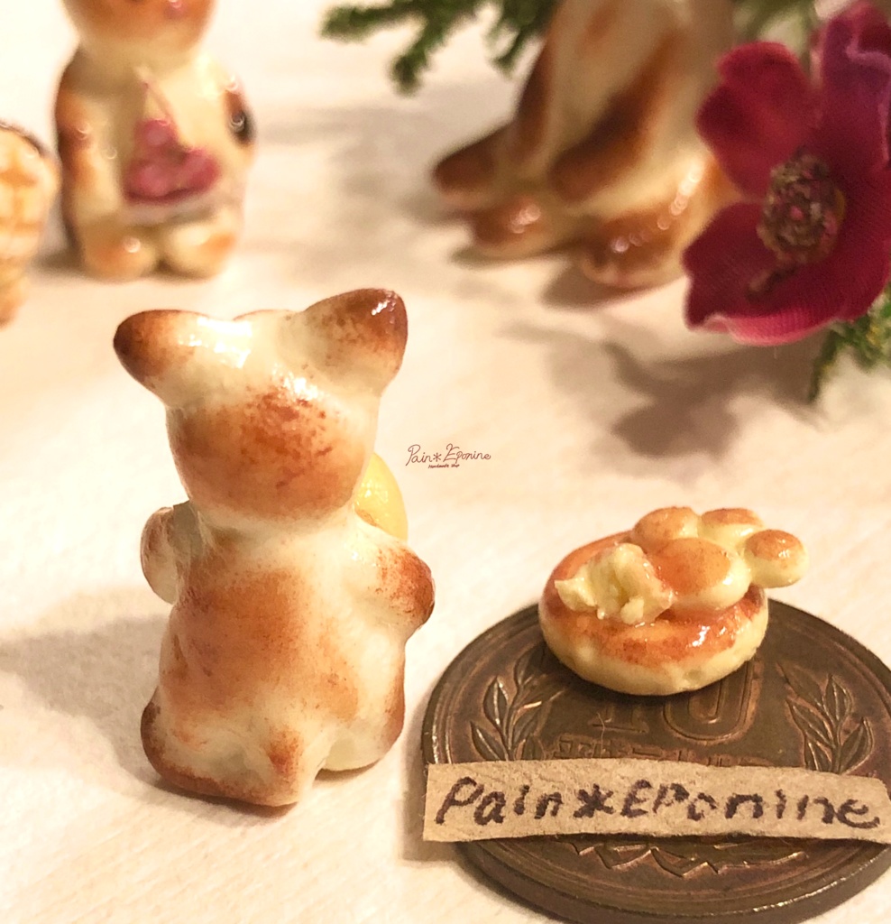 【*受注制作】食いしん坊な仔猫パン:シャム(メロンパン)