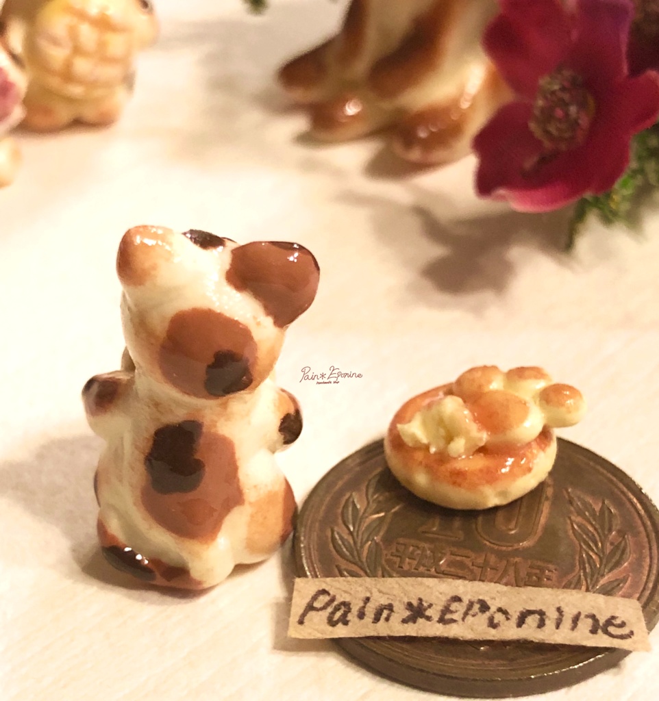 【*受注制作】食いしん坊な仔猫パン:三毛(メロンパン)