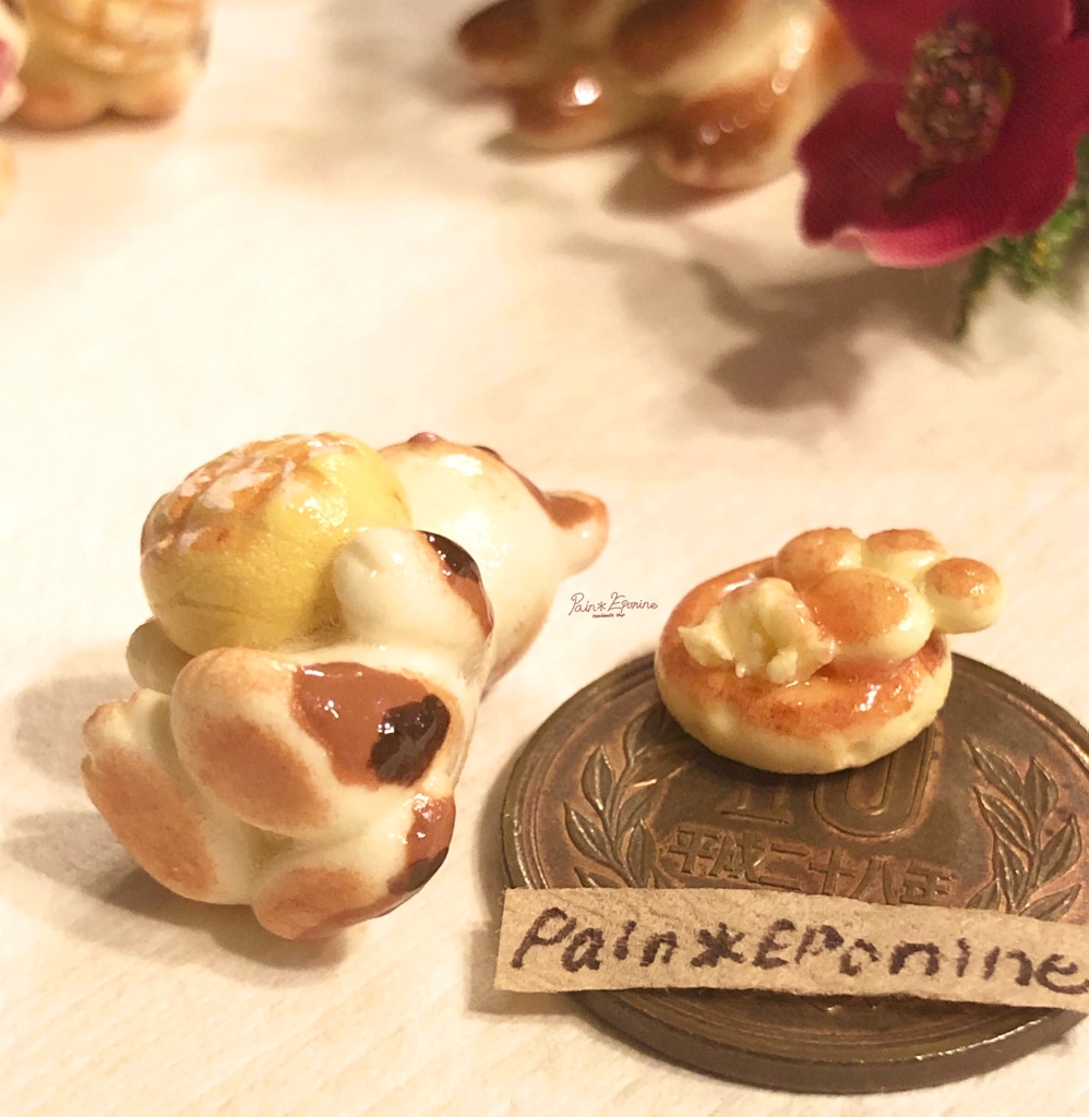 【*受注制作】食いしん坊な仔猫パン:三毛(メロンパン)