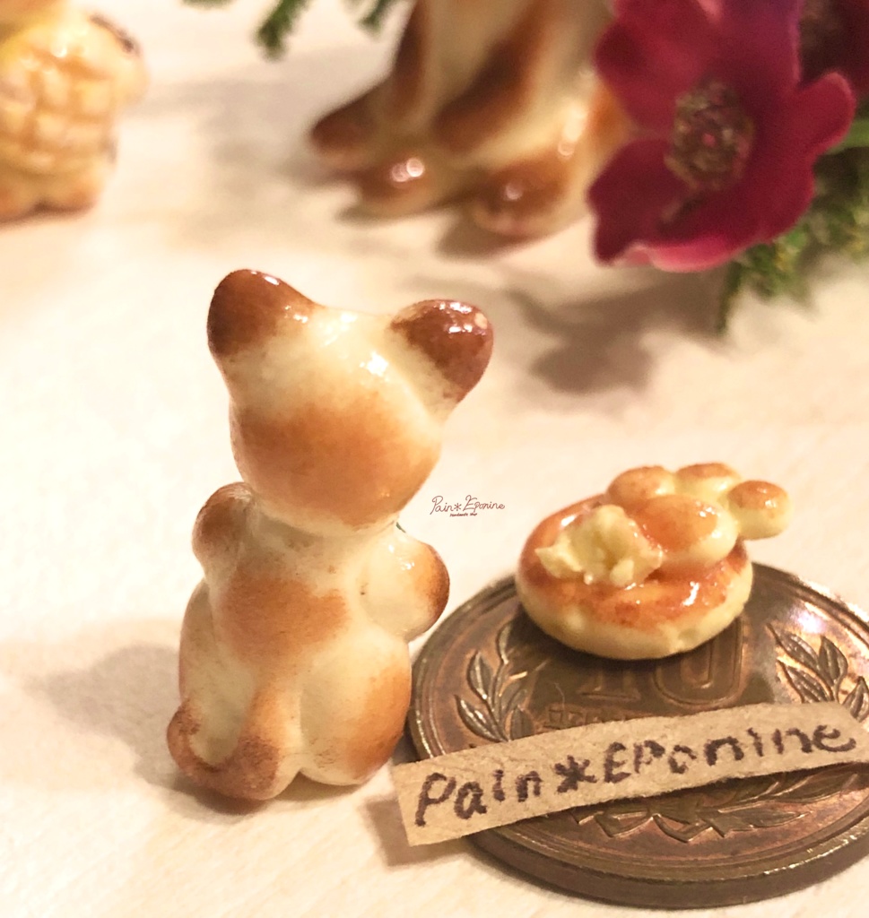 【*受注制作】食いしん坊な仔猫パン:シャム(マルゲリータ)