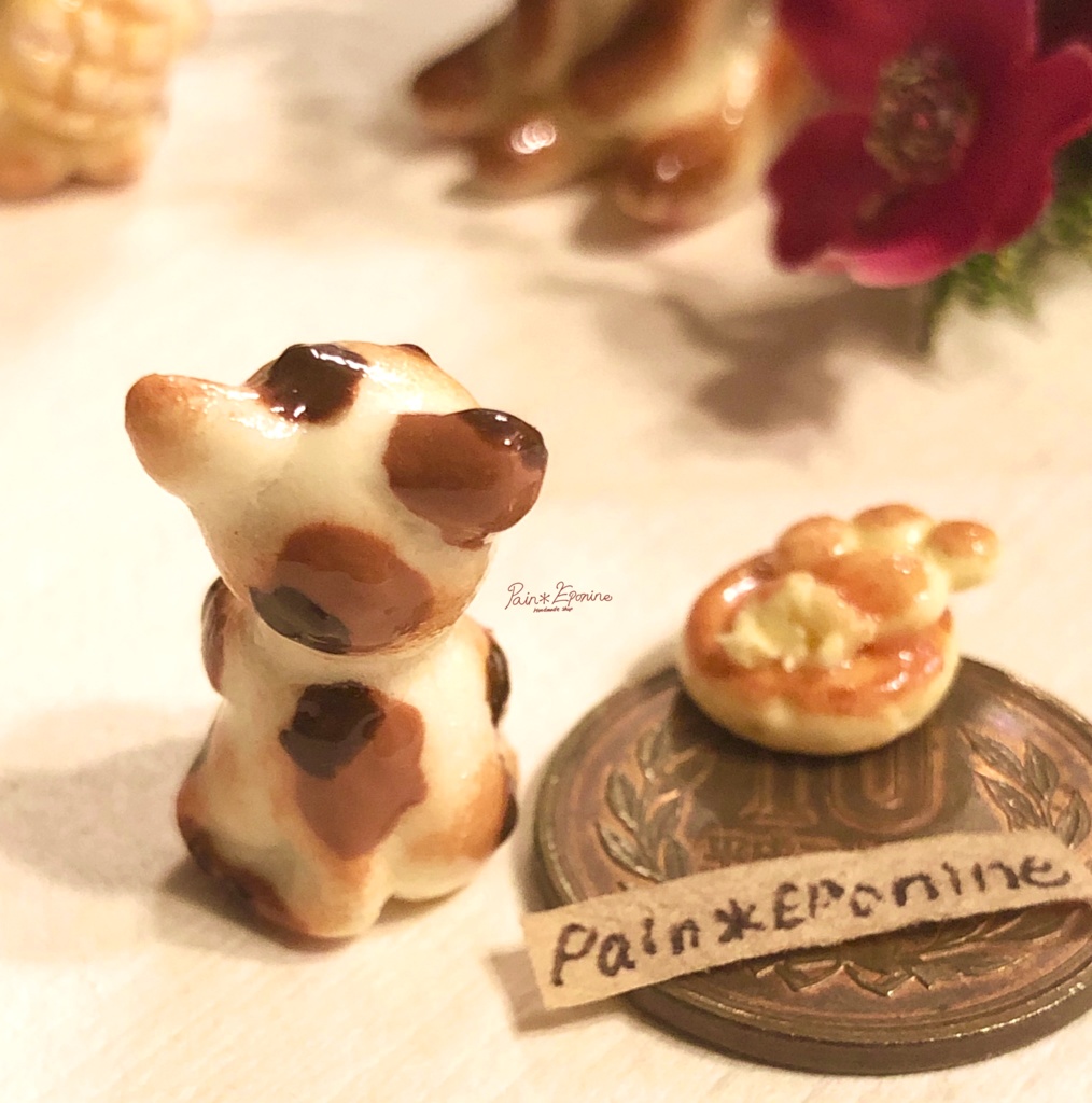 【*受注制作】食いしん坊な仔猫パン:三毛(マルゲリータ)