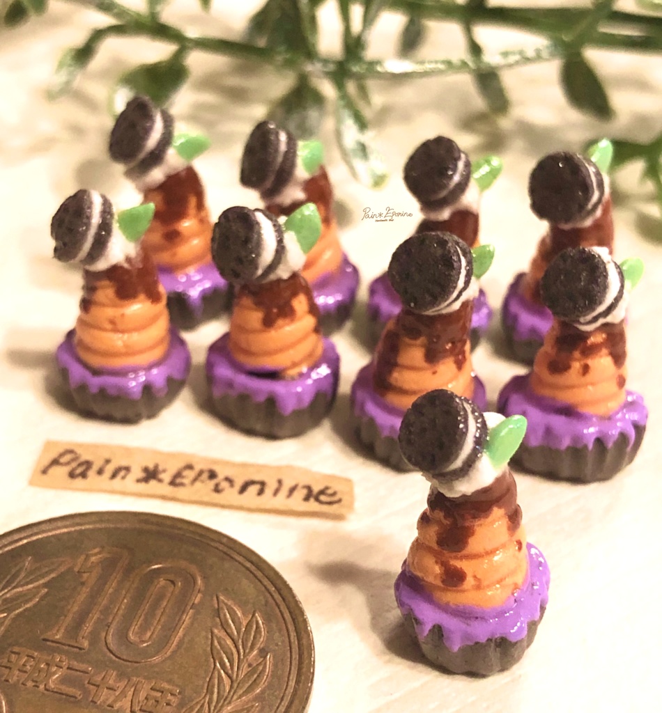 【ミニチュア】ハロウィンかぼちゃのモンブラン