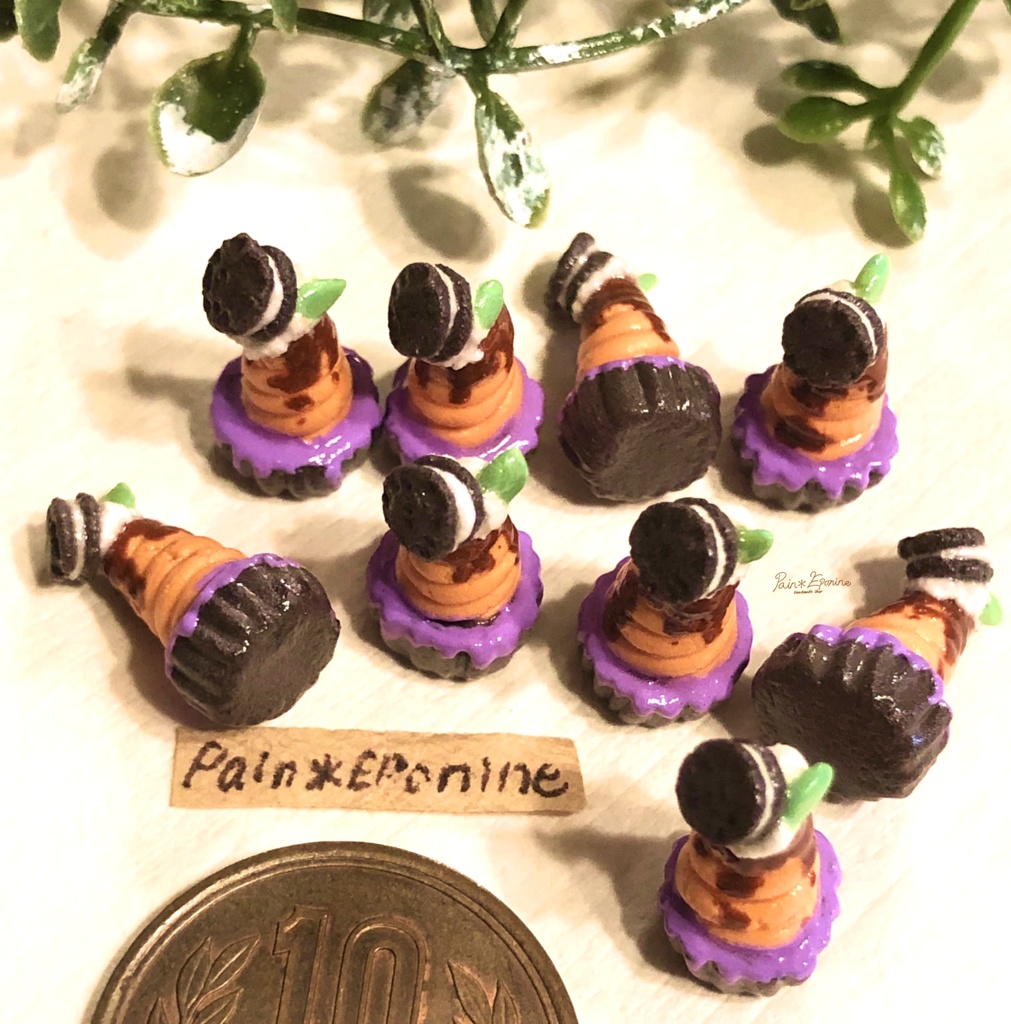 【ミニチュア】ハロウィンかぼちゃのモンブラン