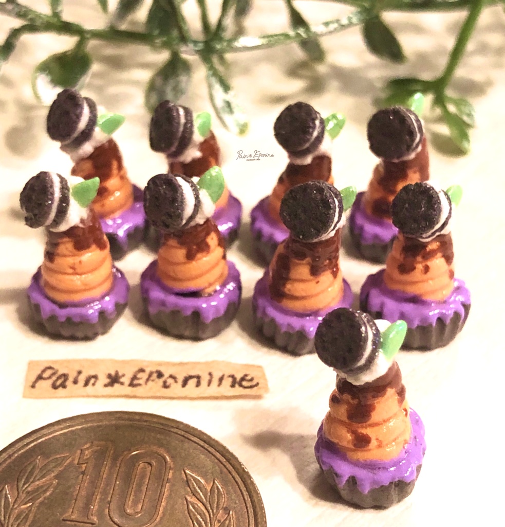 ハロウィンかぼちゃのモンブランチャーム