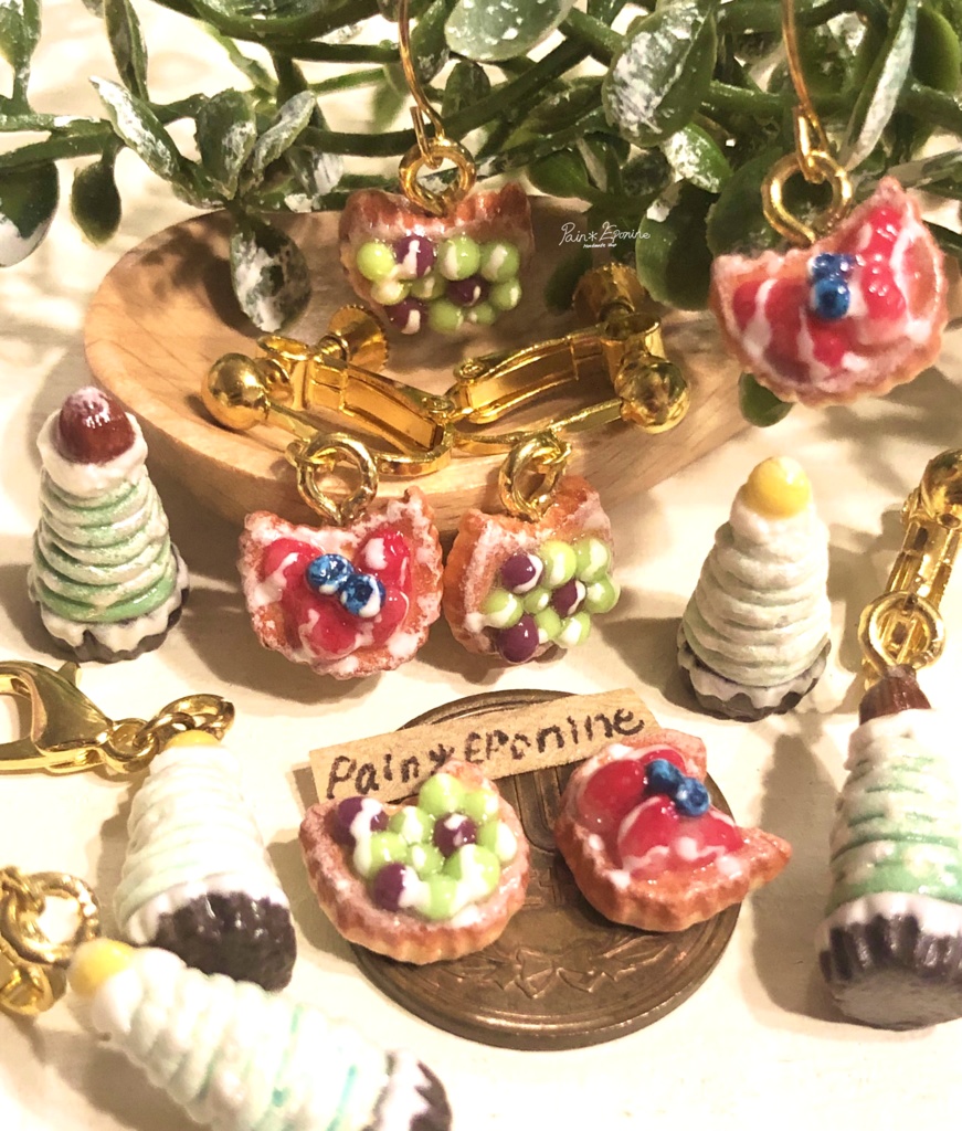 クリスマスタルト クリスマスケーキ ミニチュアフード ミニチュア