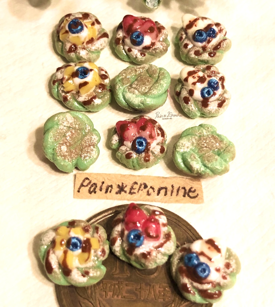 【ミニチュア】選べる抹茶のフルーツねじりパン