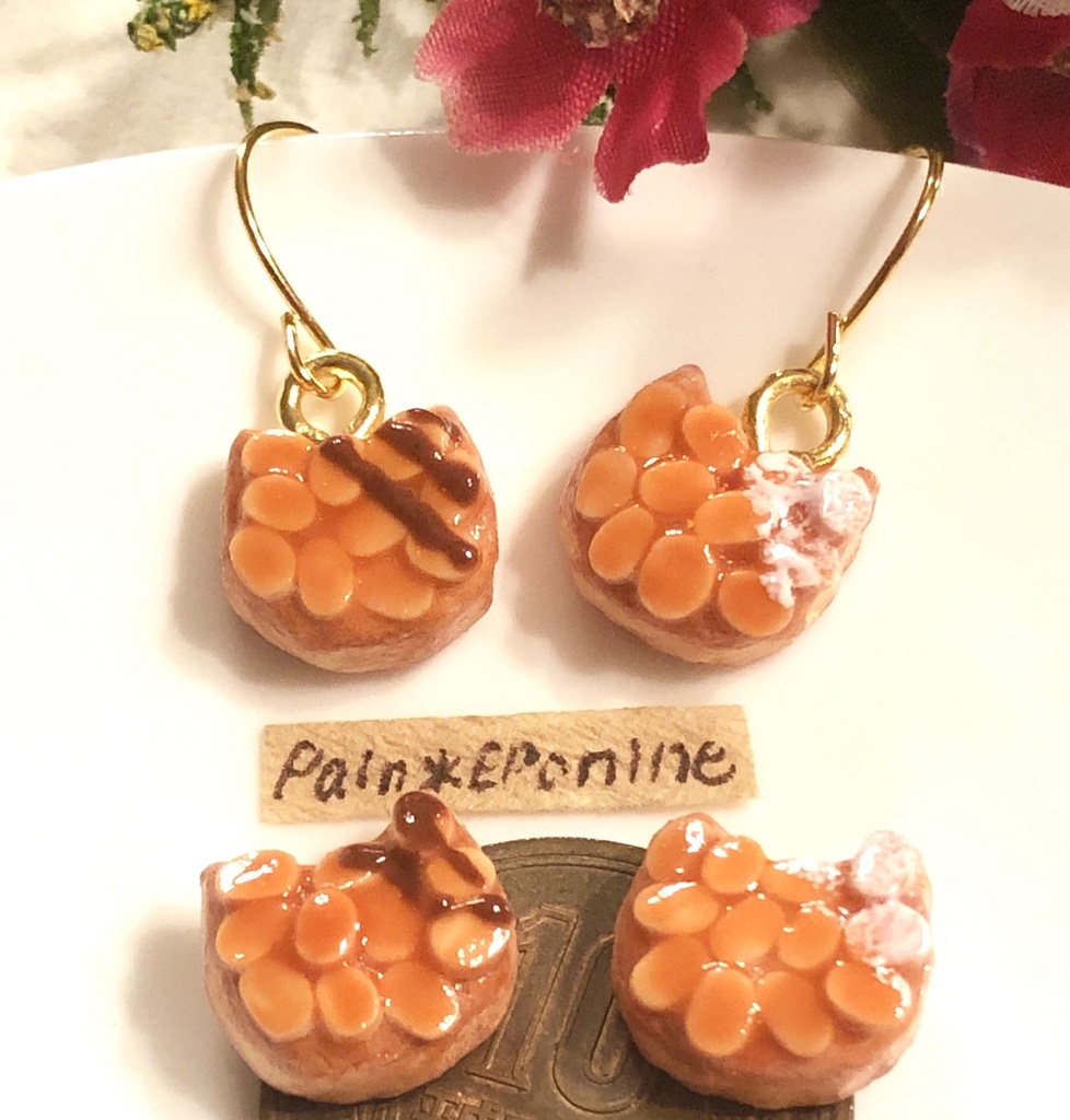 【片耳】にゃんこフロランタンピアス