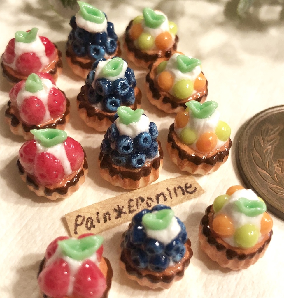 【片耳】ミニフルーツタルト(プレーン)ピアス