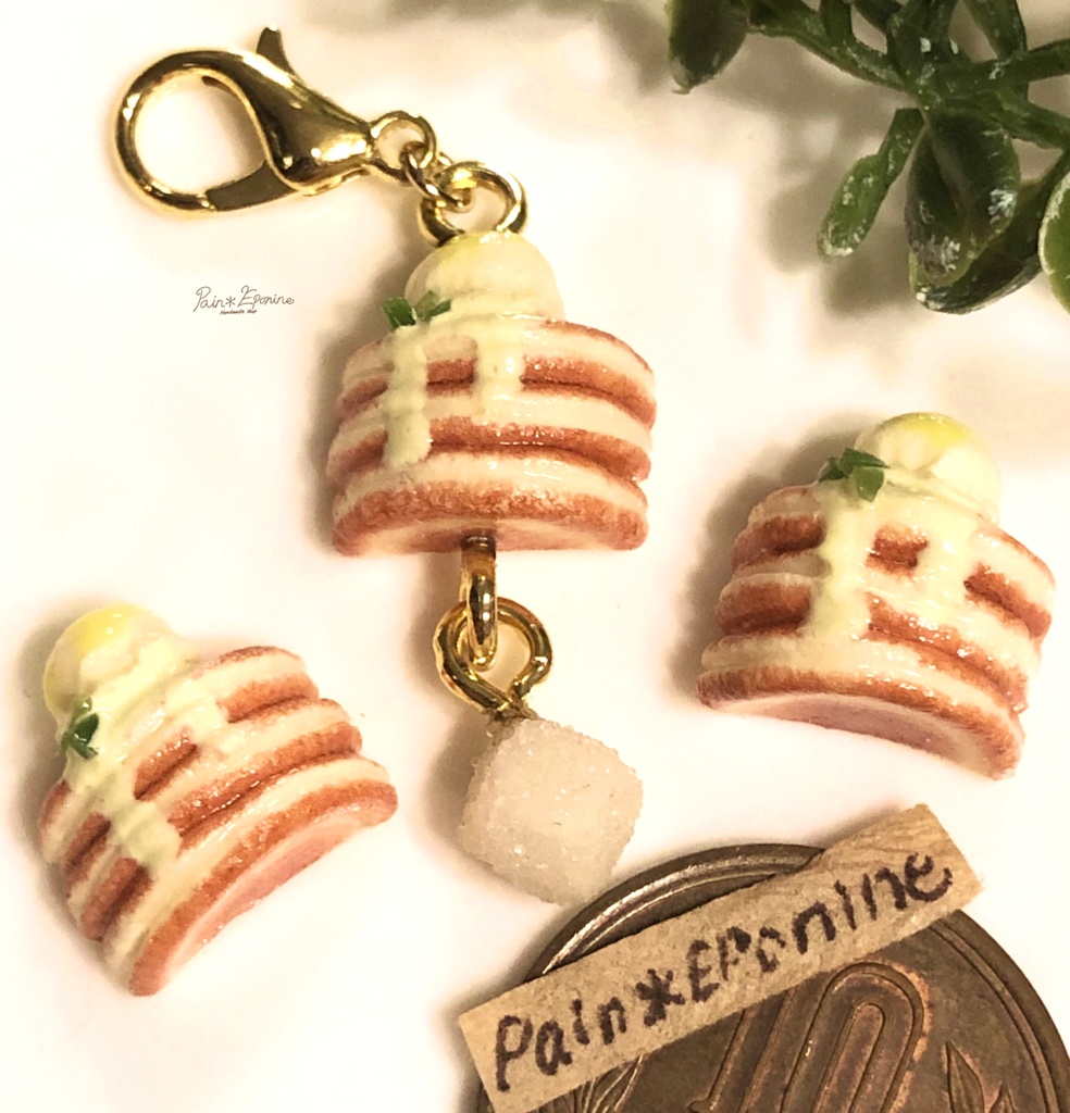 レモンアイスのパンケーキチャームorストラップ