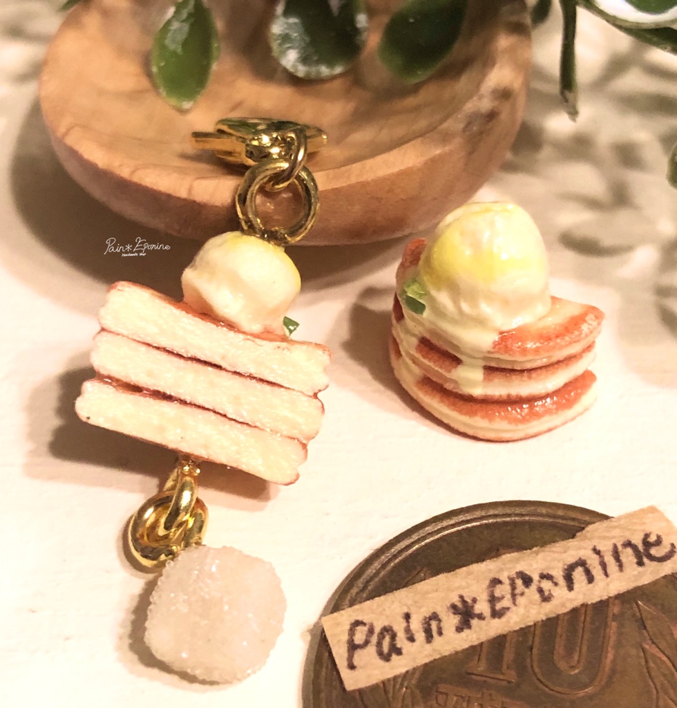 レモンアイスのパンケーキチャームorストラップ
