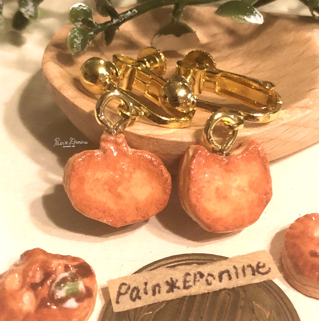 【片耳】パンプキンパイイヤリング