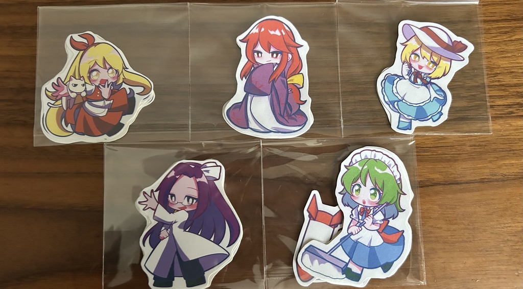 ステッカー5枚セット