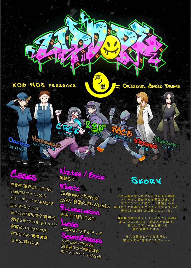 【オーディオドラマ】(ネコポス匿名配送)ZIPDOPE 【KOE-NOS】