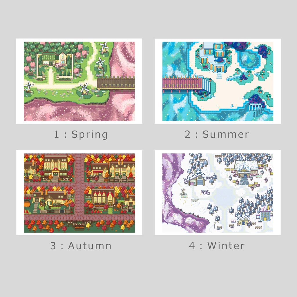 【あいさつの星】MAPポストカード