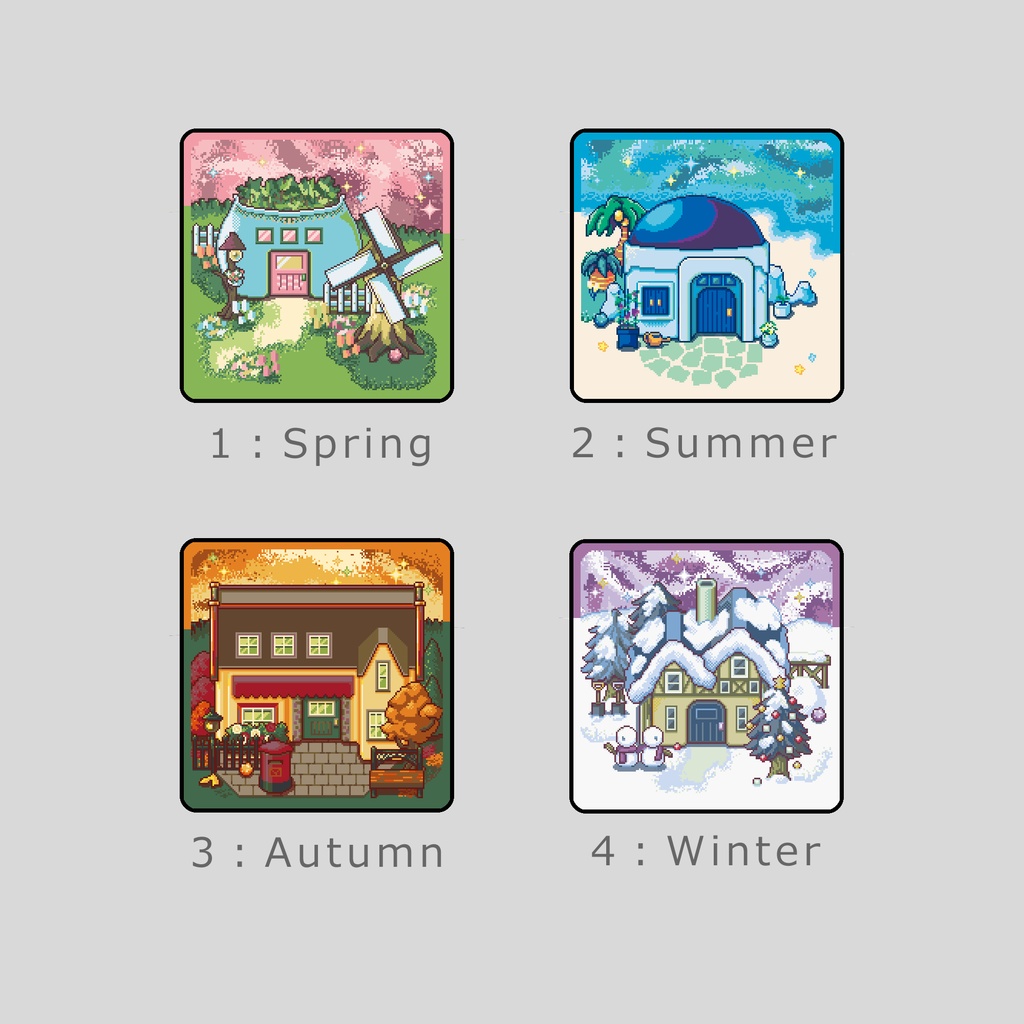 【あいさつの星】四季アクキー