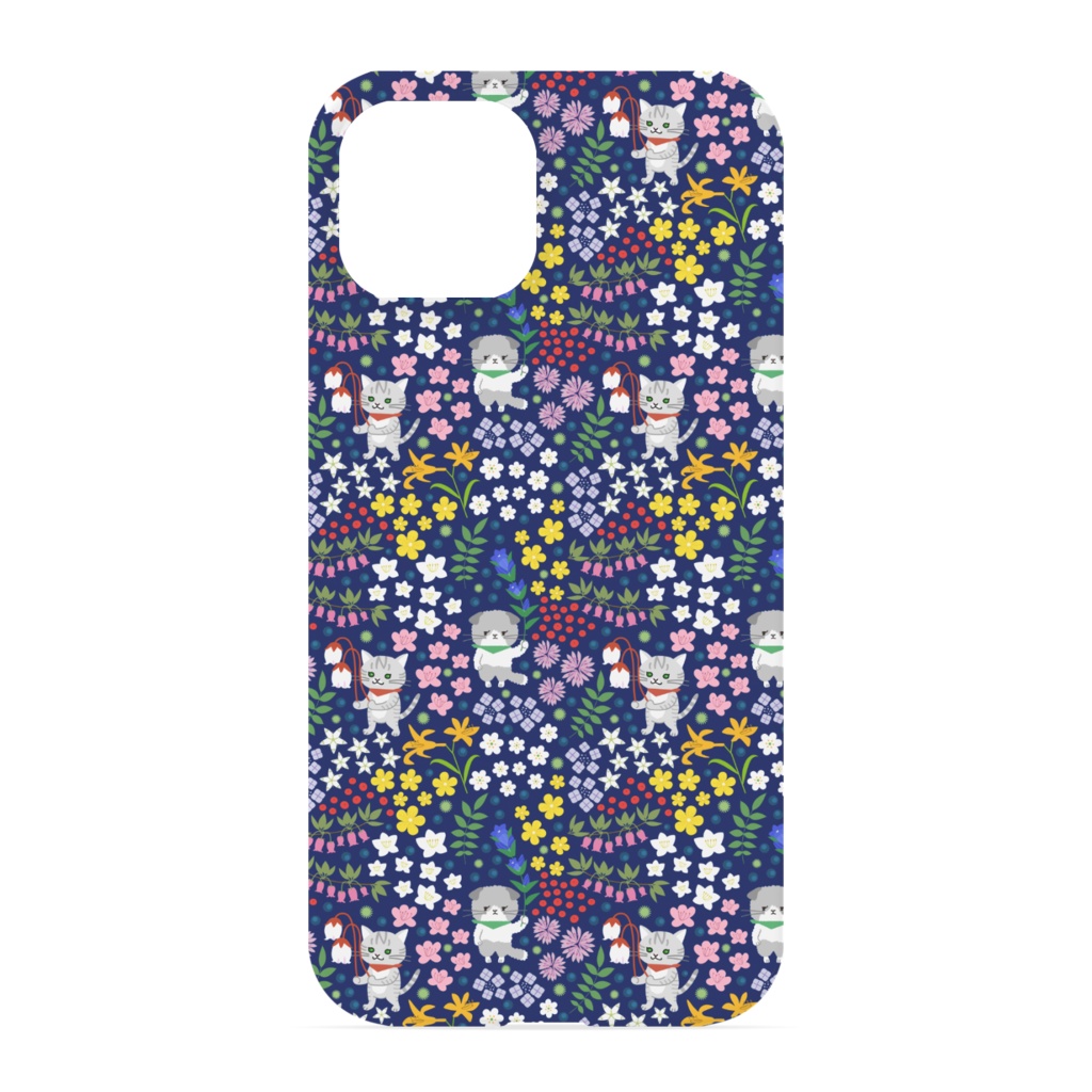 花畑のナナとスー【iPhoneケース - 正面印刷のみ】