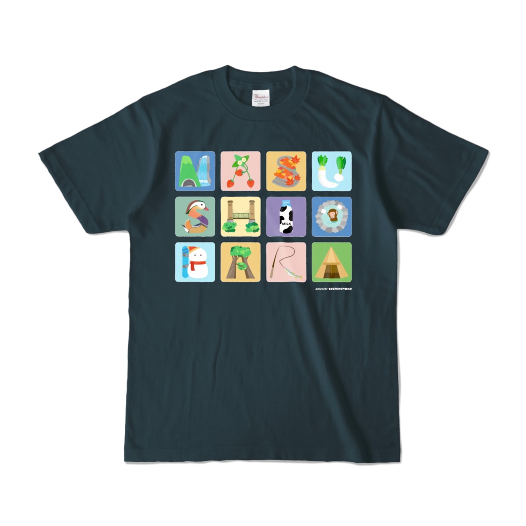 NASUSHIOBARAアルファベット（タイル）【Tシャツ】