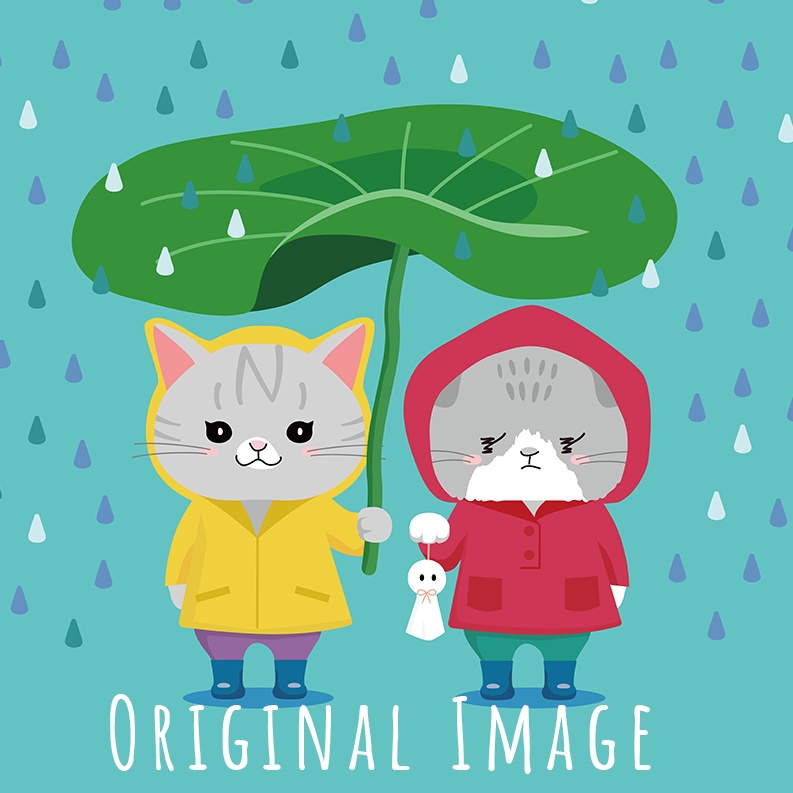 雨の日のナナとスー【クリアiPhoneケース】