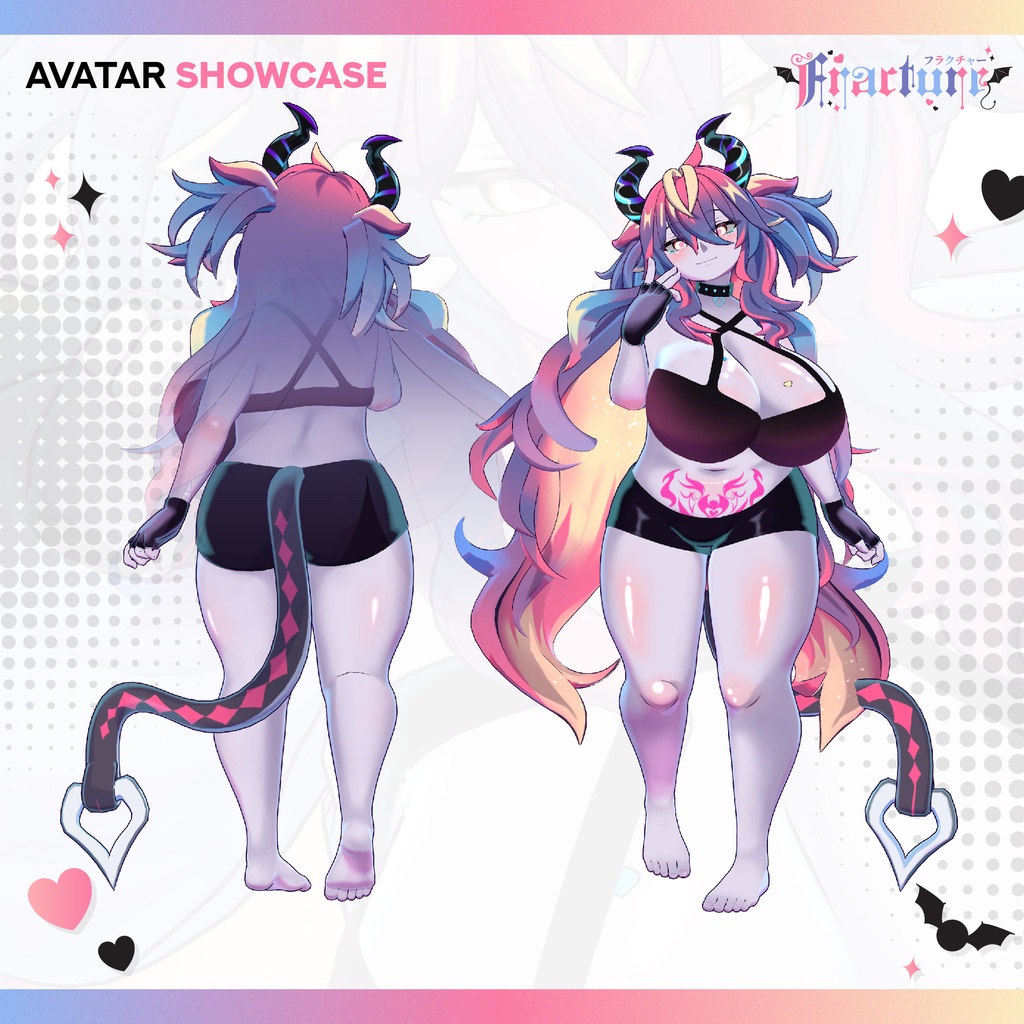 オリジナル3Dモデル「フラクチャー」~FRACTURE~ VRM+VRC対応