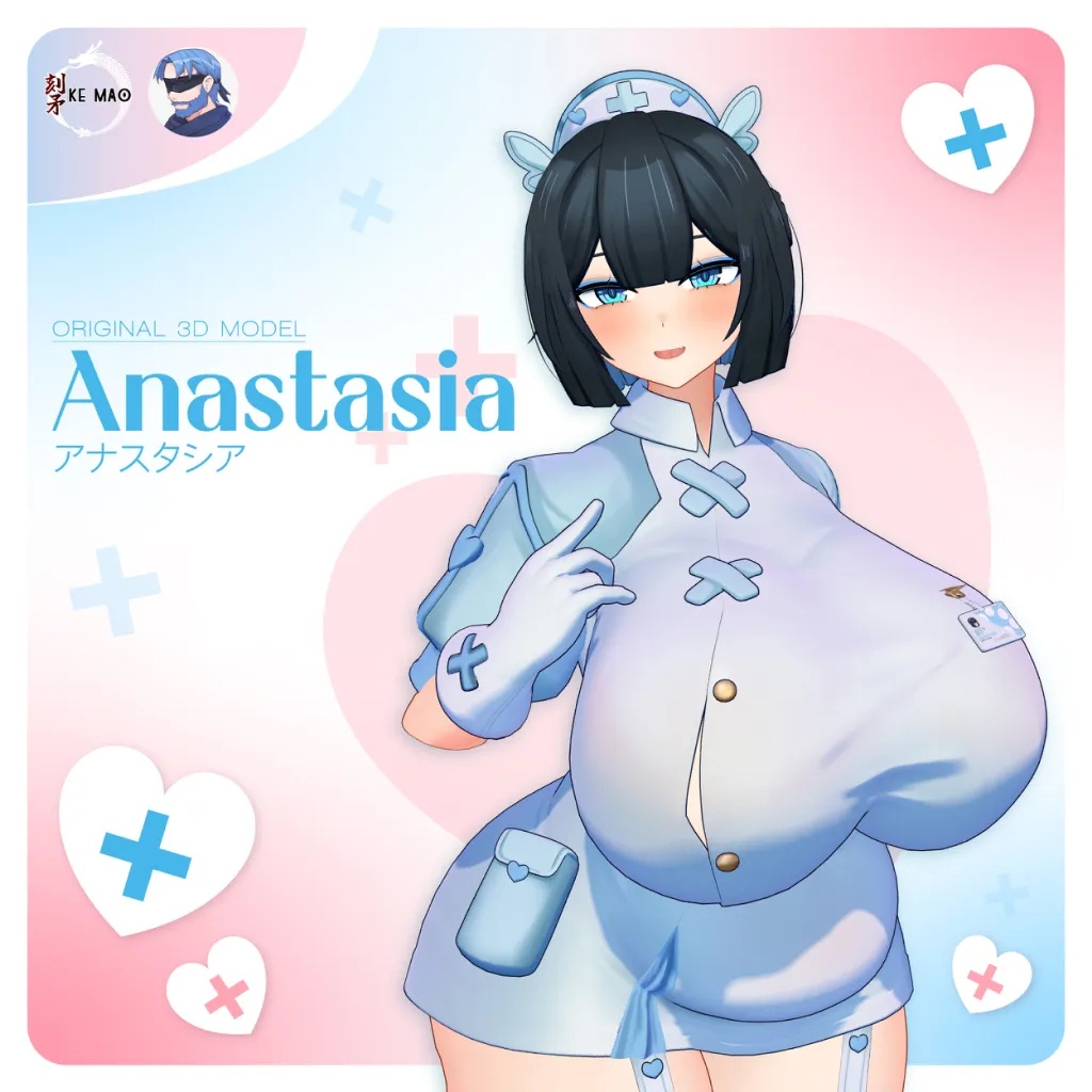 オリジナル3Dモデル「アナスタシア」~ANASTASIA~ VRC+VRM+Warudo対応