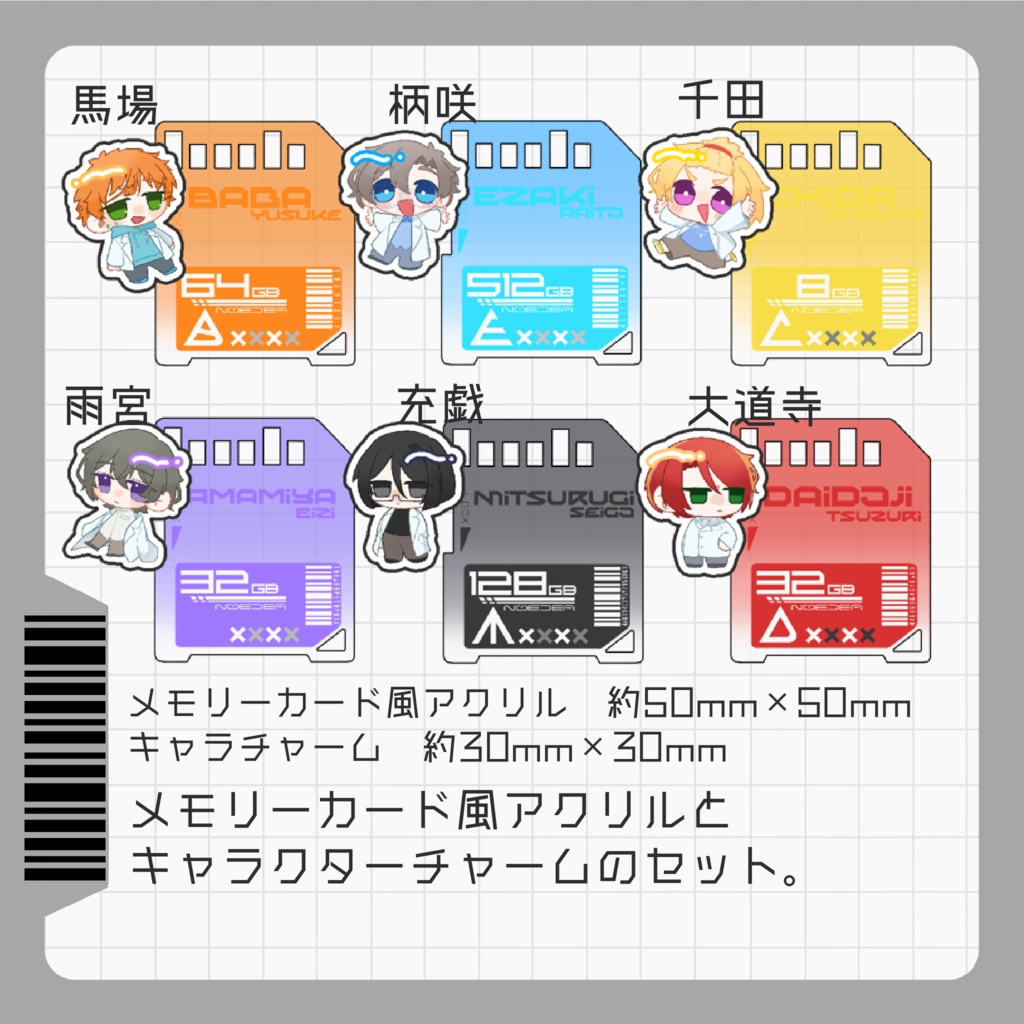 研究員アクリルキーホルダー