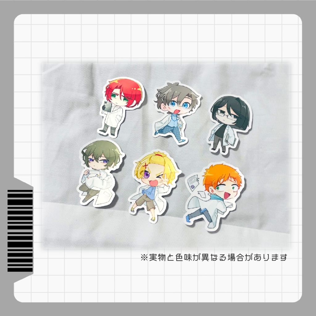 研究員ステッカー