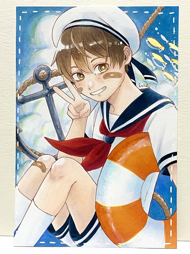 創作イラスト《 SUMMER!! 》アナログ原画