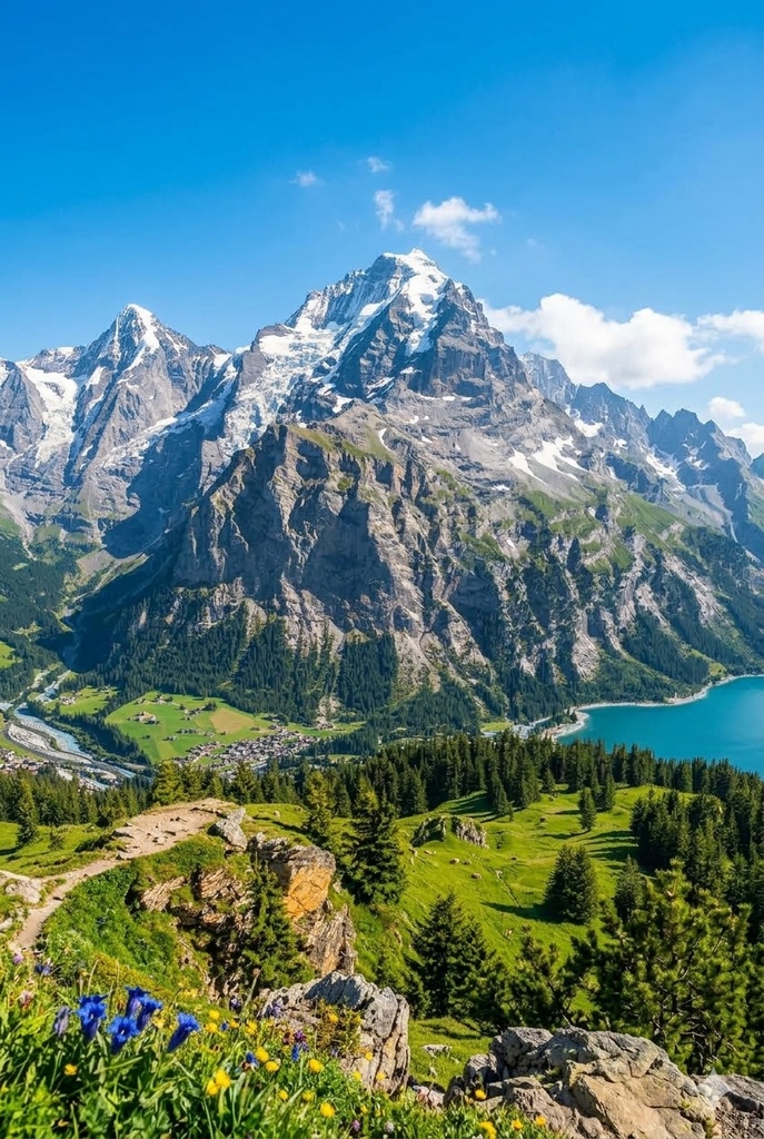 山岳写真AI　素材