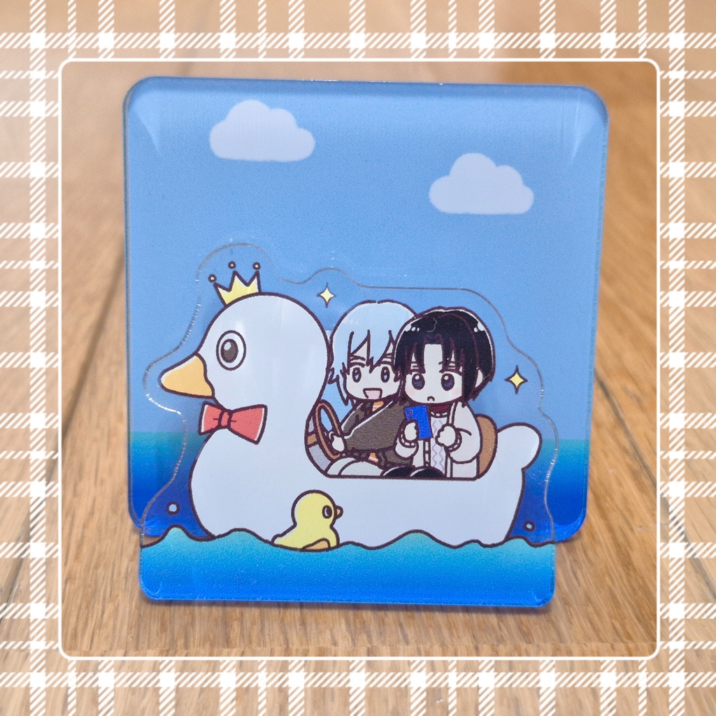 メモクリップ『アヒルボートでデート中』