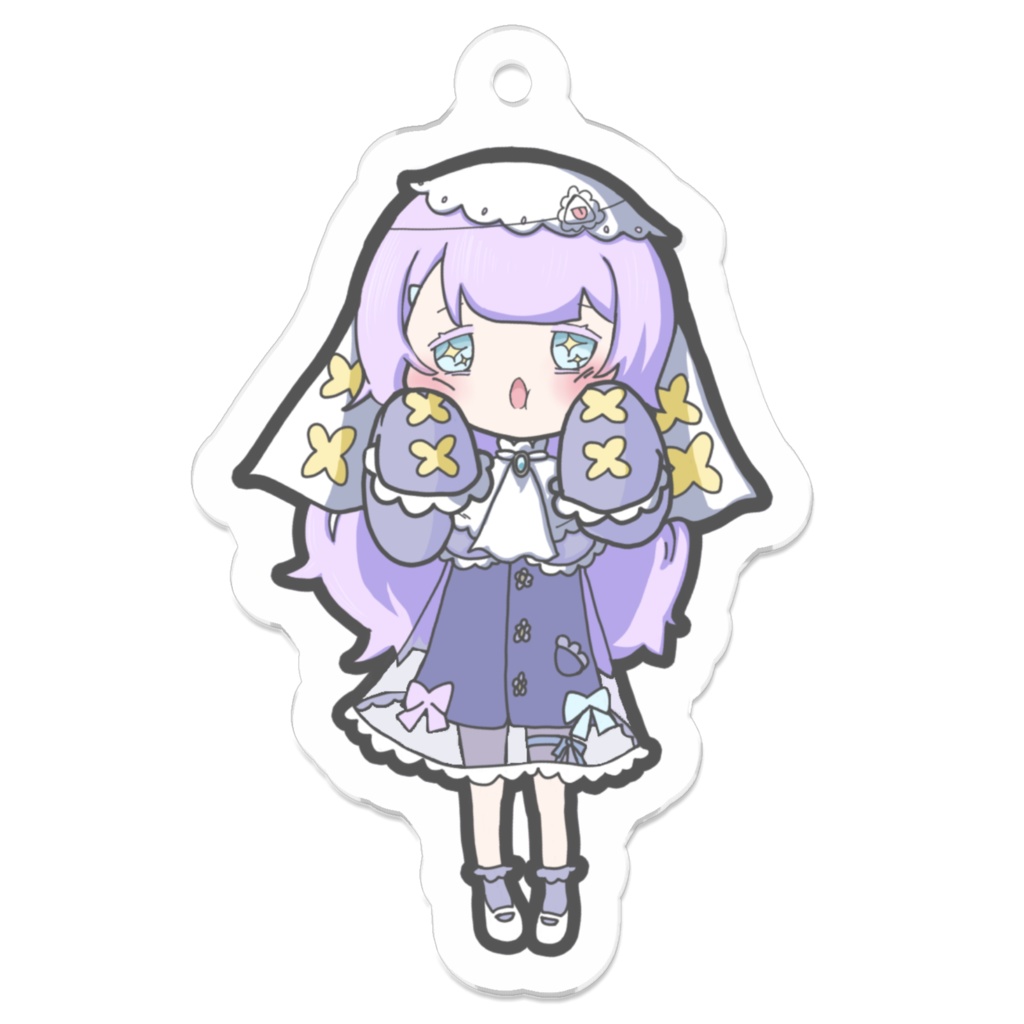 【七不思うらめ】アクリルキーホルダー おめめキラキラver.