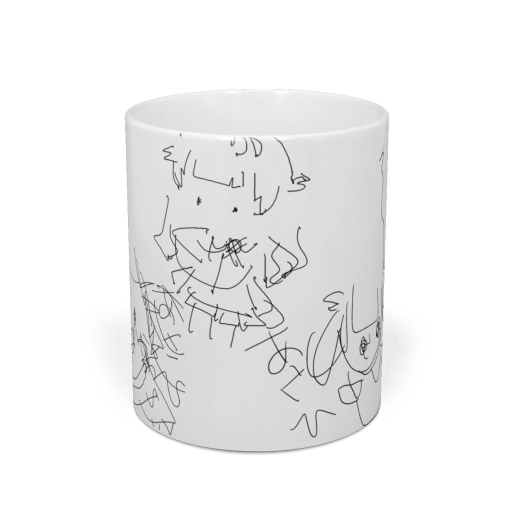 あさよるの福笑いマグカップ