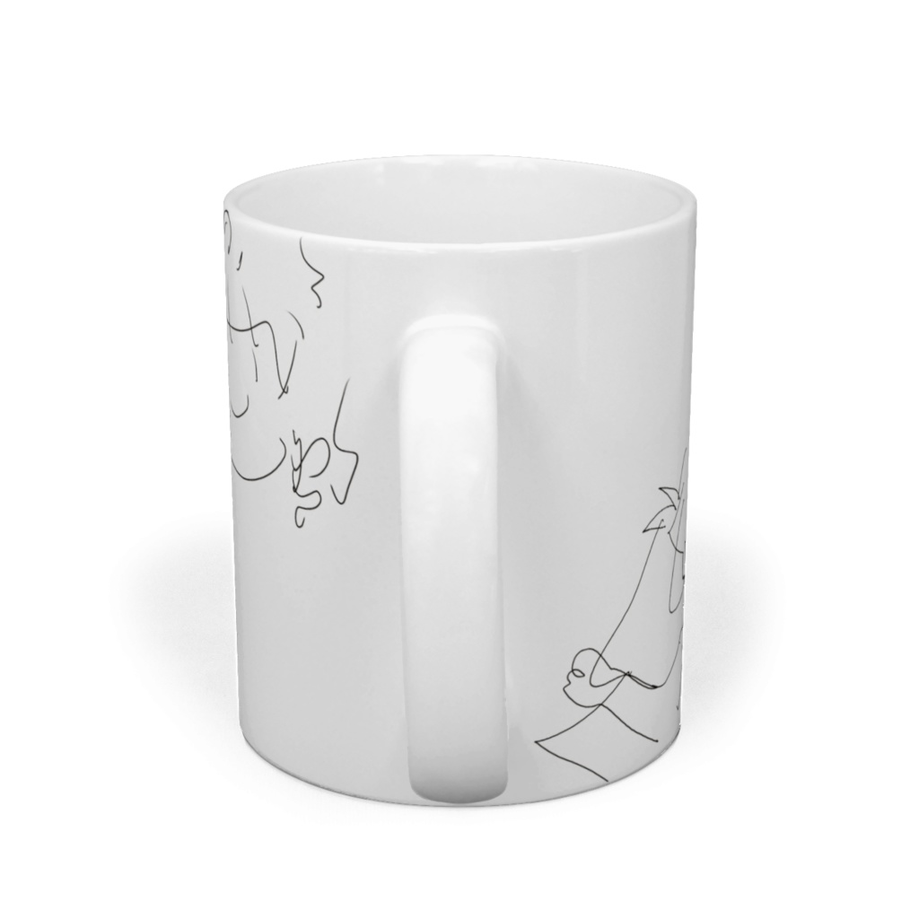 あさよるの福笑いマグカップ