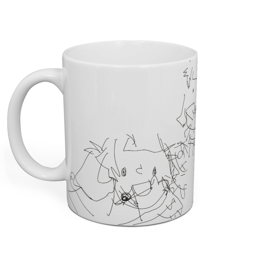 あさよるの福笑いマグカップ