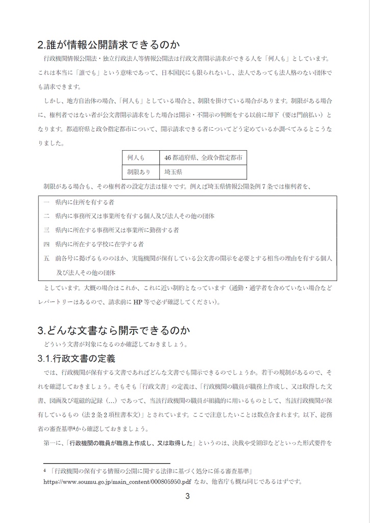 誰でもできる!情報公開請求