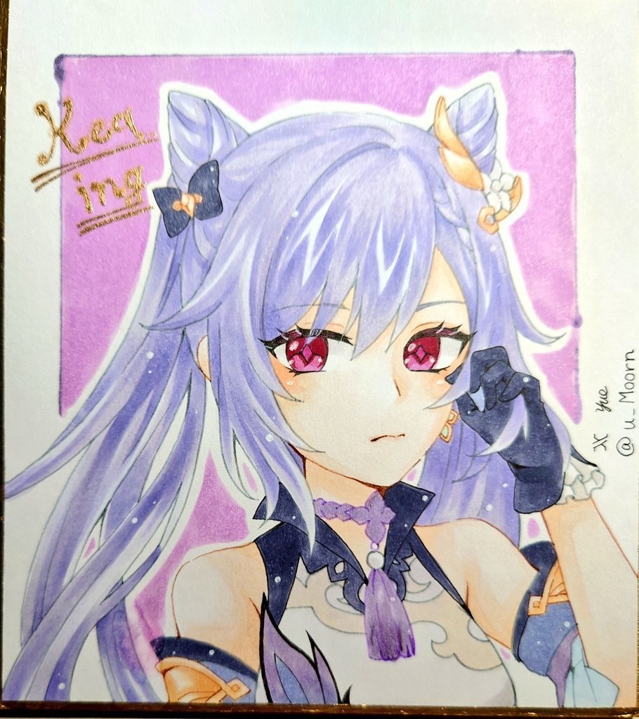 【原神】手描きミニ色紙