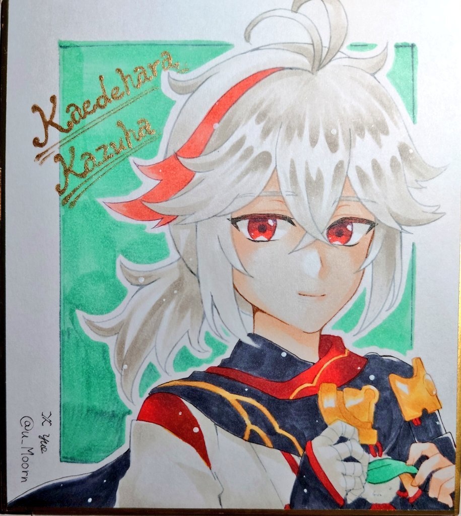 【原神】手描きミニ色紙