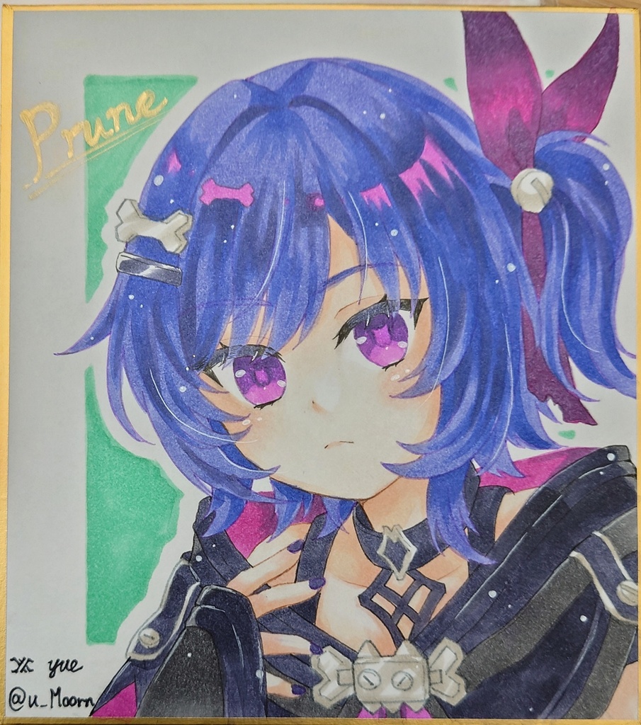 【原神】手描きミニ色紙