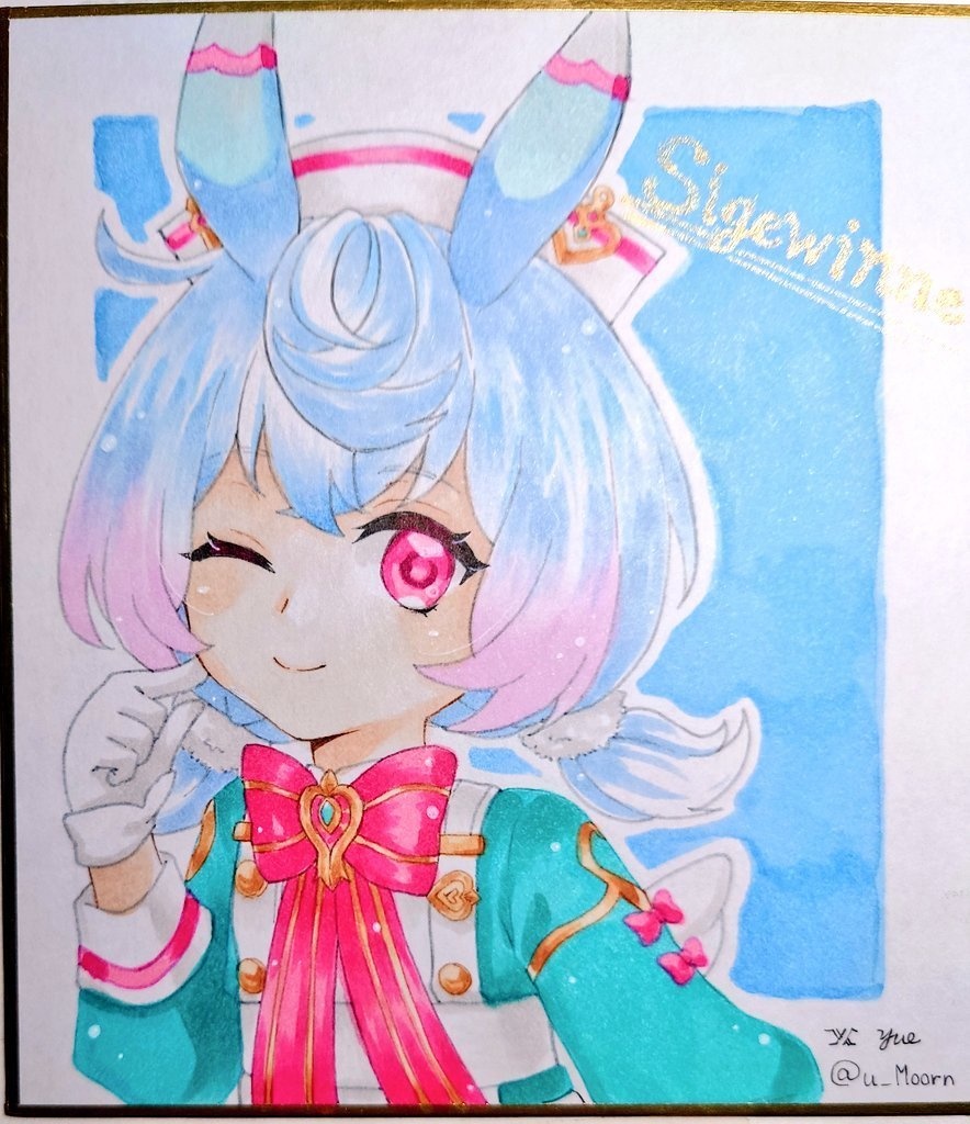 【原神】手描きミニ色紙