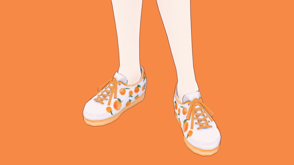 [Vroid] (Free)フリー Sneaker Orange