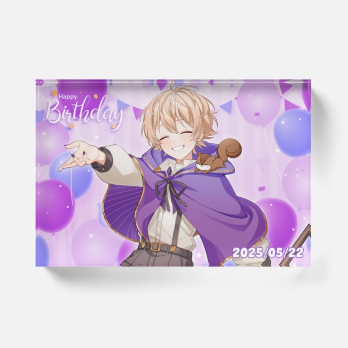 【数量限定】透央の生誕記念アクリルブロック【3nd Birthday】