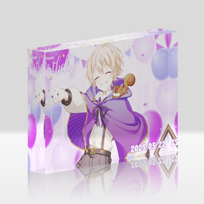 【数量限定】透央の生誕記念アクリルブロック【3nd Birthday】
