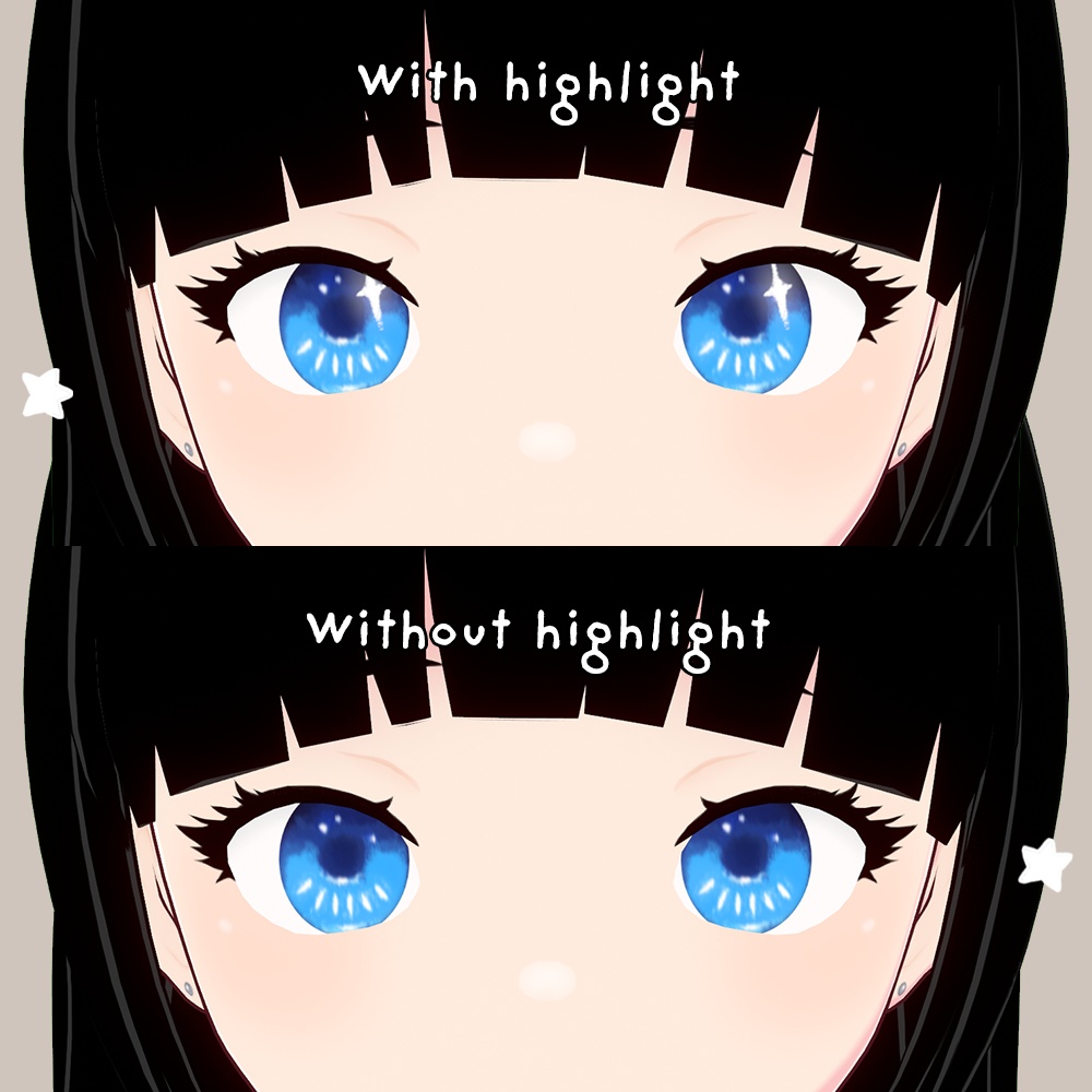 【VRoid】Jewel Iris Eye Textures | 4 Colours + Highlight (FREE)
