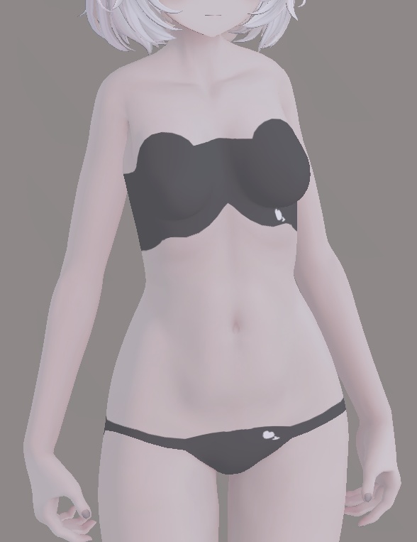 #Emmelie3D 対応 身体Mesh用下着テクスチャ [Free]