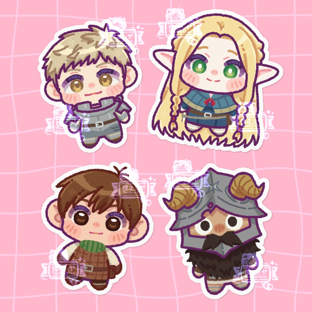 ダンジョン飯ステッカー / Dungeon Meshi Sticker