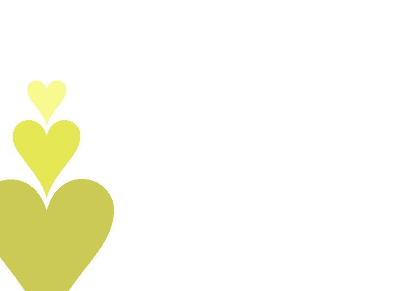 うごイラ リアクション背景 3連ハート 点灯