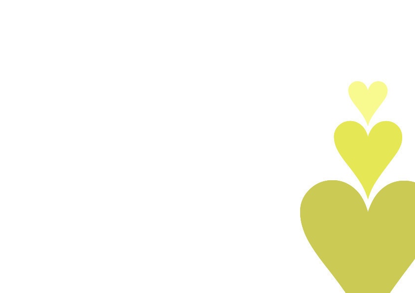 うごイラ リアクション背景 3連ハート 点灯