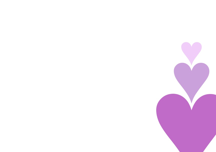 うごイラ リアクション背景 3連ハート 点灯