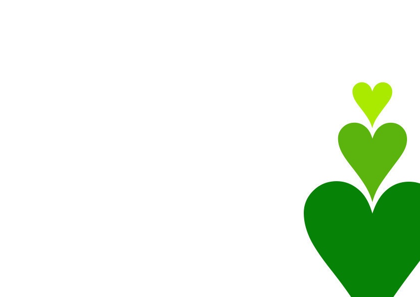 うごイラ リアクション背景 3連ハート 点灯