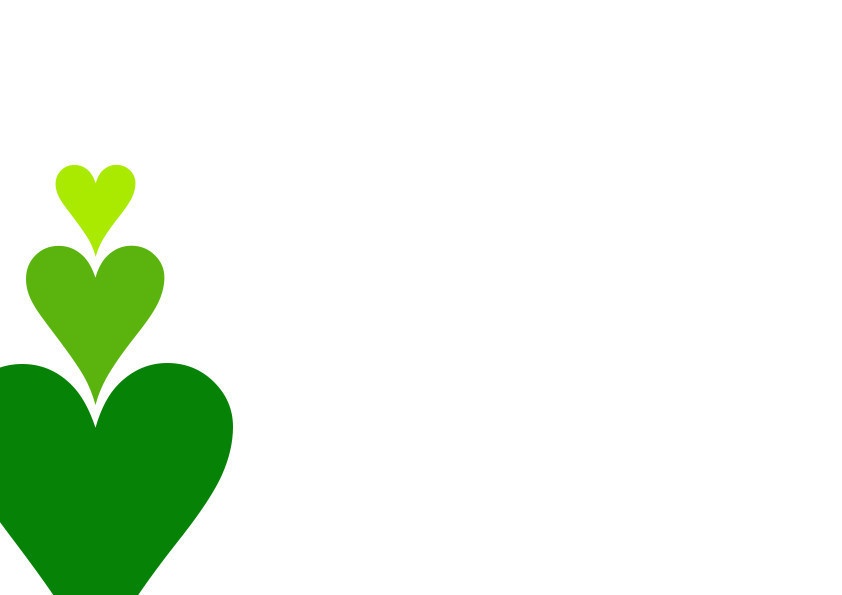 うごイラ リアクション背景 3連ハート 点灯