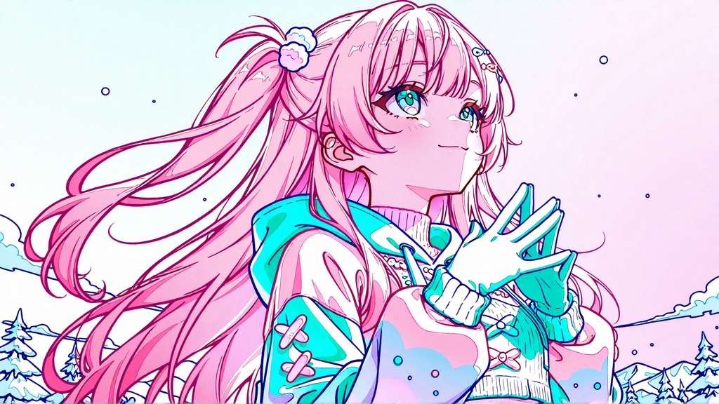 【AImusic】【フリーBGM】Kawaii Winter Mix #1【Kawaii Future Bass,EDM,Cute/勉強用/作業用/店内BGM/配信用/】